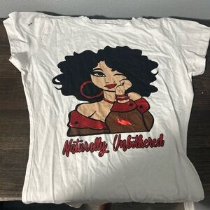 Shirt’s been worn once. Size Small